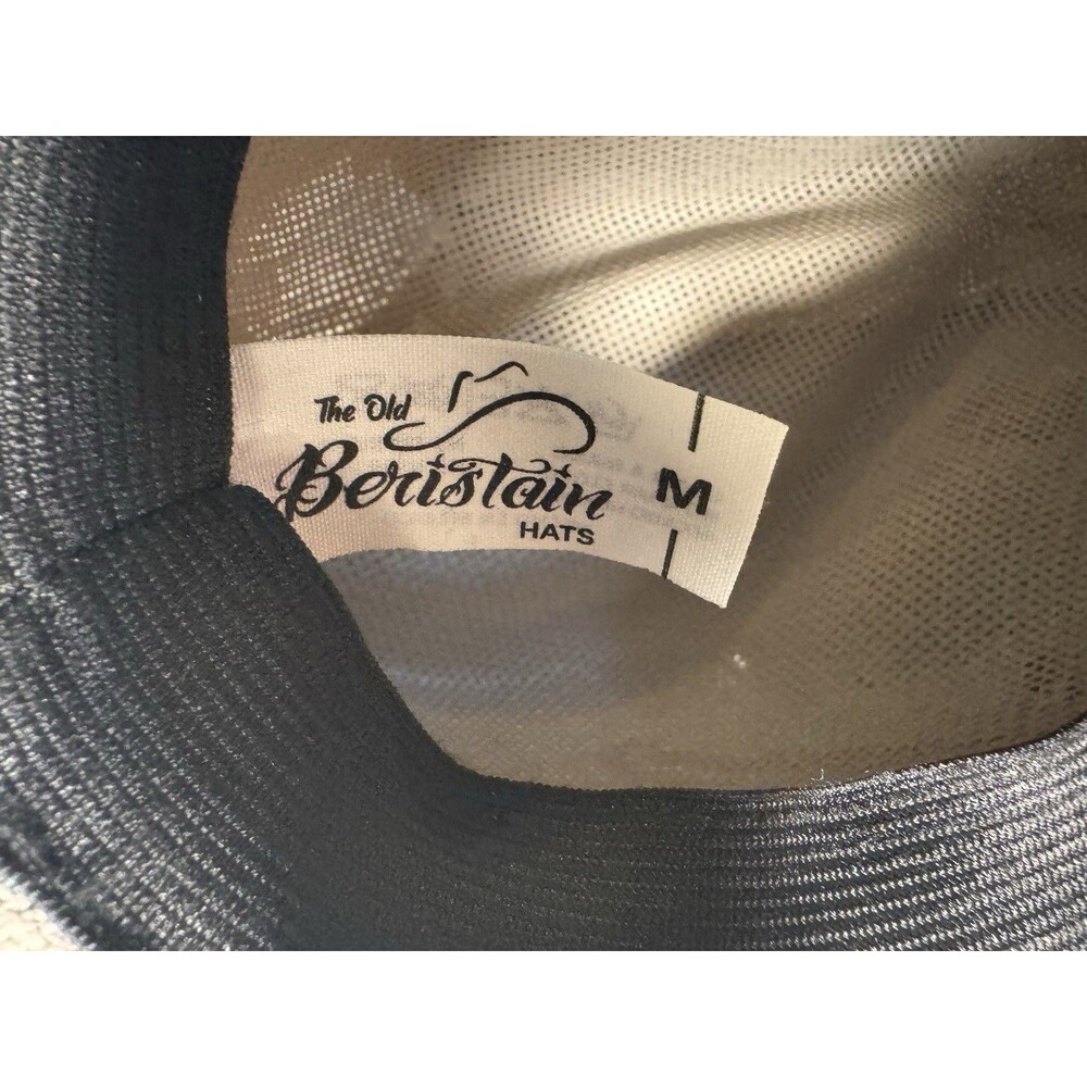 Mexican Artisanal Hand Painted Fedora Hat Pink Dragonfly-Beige M - Picture 9 of 16